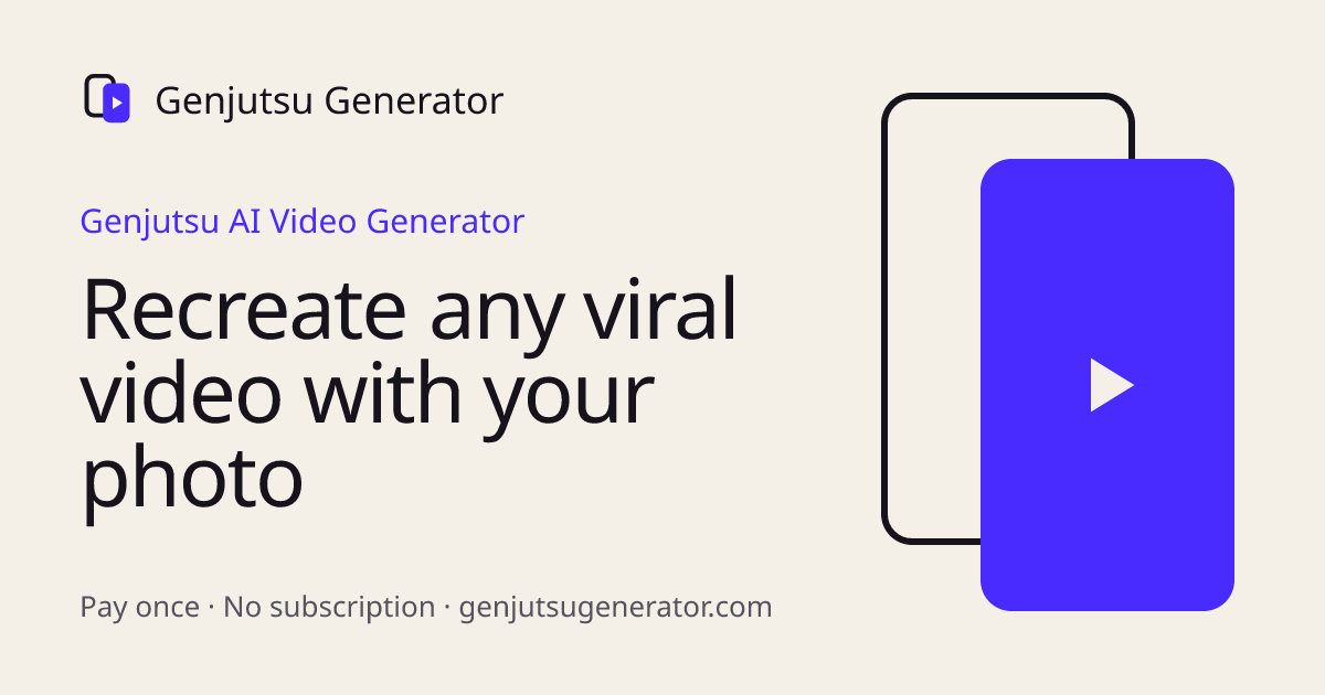 Genjutsu AI Video Generator: Remake Any Viral Video